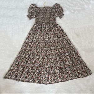 Max Studio Puff Sleeve Maxi Dress